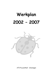 Werkplan 2002-2007
