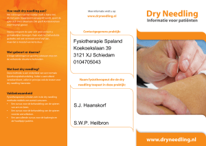 Dry Needling - Fysiotherapie Spaland