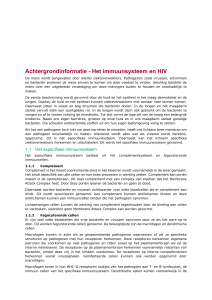 Achtergrondinformatie - Het immuunsysteem en HIV