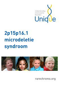 2p15p16.1 microdeletie syndroom - Unique The Rare Chromosome