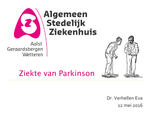 presentatie ziekte van Parkinson dr Eva Verhellen