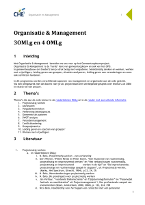 Organisatie en Management