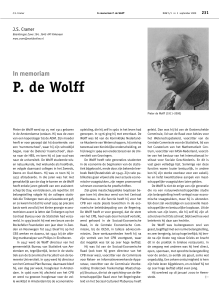 P. de Wolff - Nieuw Archief voor Wiskunde