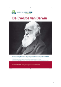 Tekst Darwin - Wageningen UR E
