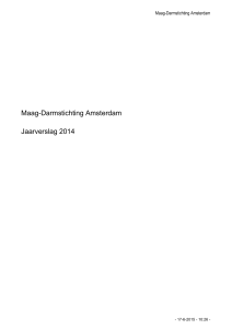Maag-Darmstichting Amsterdam Jaarverslag 2014