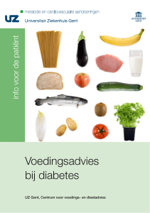 Voedingsadvies bij diabetes