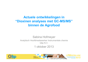 Dioxinen analyses met GC-MS/MS
