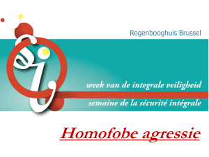 Homofobe agressie (Regenbooghuis Brussel)