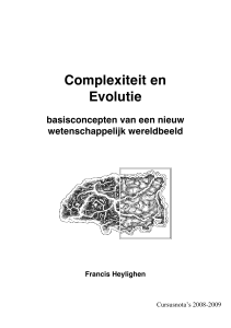 Complexiteit en Evolutie