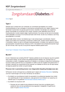 NDF Zorgstandaard - Zorgstandaard Diabetes