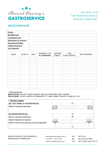 Bestelformulier met meetinstructie