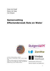Samenvatting Effectonderzoek Rots en Water