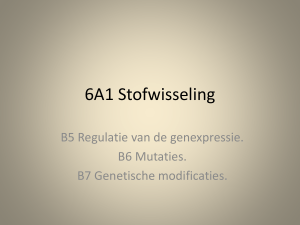6A1 Stofwisseling