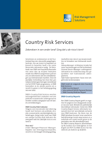 Country risk services/NL