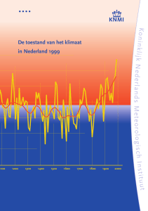 De toestand van het klimaat in Nederland 1999
