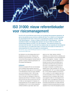 ISO 31000: nieuw referentiekader voor risicomanagement