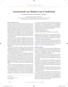 Inventarisatie van Medium Care in Nederland, DHT Tjan