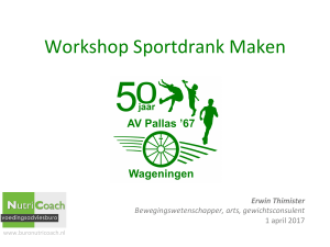 Workshop Sportdrank Maken