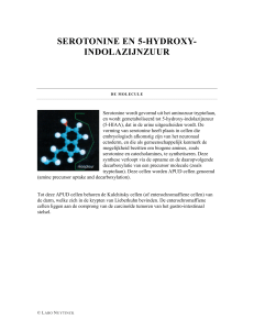 serotonine en 5-hydroxy- indolazijnzuur