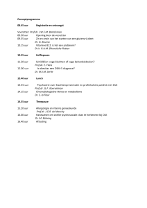 Conceptprogramma 08.45 uur Registratie en ontvangst Voorzitter