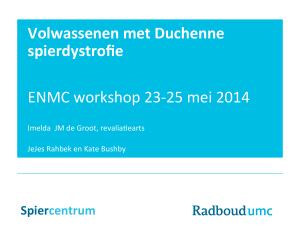 Volwassenen met Duchenne spierdystrofie ENMC workshop 23