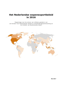 Het Nederlandse wapenexportbeleid in 2016