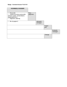 voorbeeld dossier