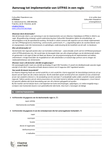 Formulier voor aanvraag UiTPAS in regio versie 2017