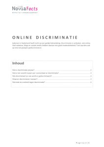 Online discriminatie