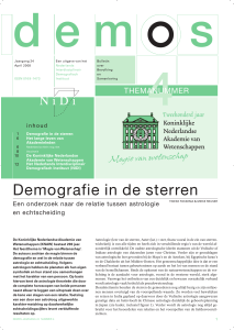 Demografie in de sterren - Nederlands Interdisciplinair