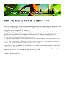 Printversie Piperine maakt curcumin effectiever
