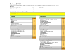 Curriculum 2014-2015