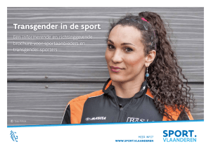 Transgender in de sport - Departement Cultuur, Jeugd, Sport en Media