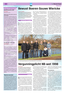 Vergunningplicht NB-wet 1998 Bewust Boeren Gouwe Wiericke