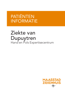 Ziekte van Dupuytren - Hand en Pols Expertisecentrum