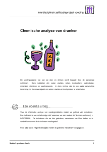 Chemische analyse van dranken