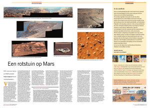 Een rotstuin op Mars