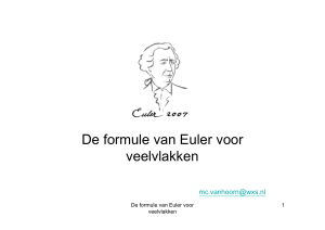 College De formule van Euler voor veelvlakken