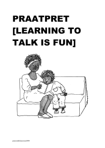 praatpret [learning to talk is fun]