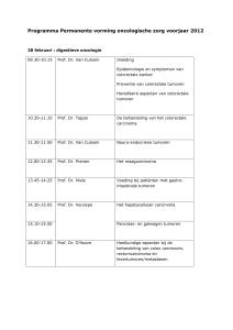 Programma Permanente vorming oncologische zorg voorjaar 2012