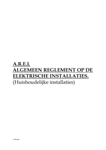A.R.E.I. ALGEMEEN REGLEMENT OP DE ELEKTRISCHE
