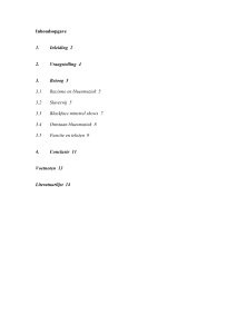Inhoudsopgave 1. Inleiding 2 2. Vraagstelling 4 3. Betoog 5 3.1