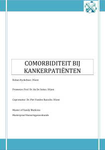 Comorbiditeit bij kankerpatiënten.