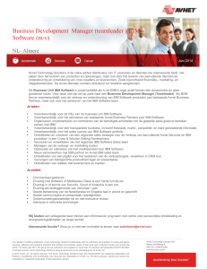 (teamleader ) IBM Software - Avnet Technology Solutions