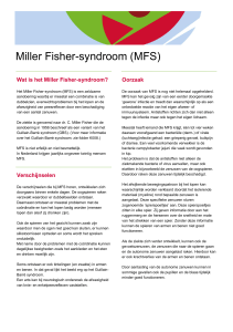 folder over het Miller Fisher- syndroom