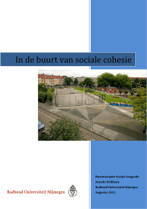 In de buurt van sociale cohesie