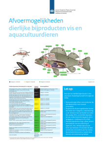 Afvoermogelijkheden dierlijke bijproducten vis en aquacultuurdieren