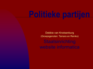 Politieke partijen - Staatsinrichting.nl