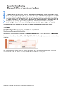 Handleiding diagnostische toetsen Microsoft Office