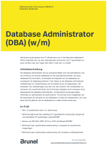 Database Administrator (DBA) (w/m)